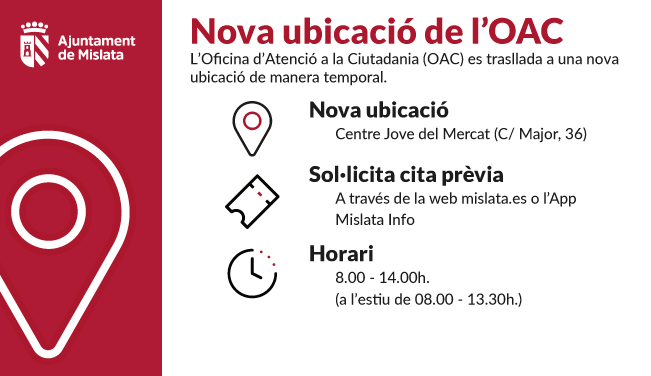 Nueva ubicación de la OAC