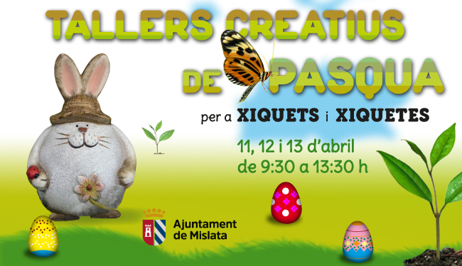 Banner. Talleres creativos de Pascua 2023