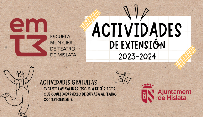 Banner. EMTM Actividades de Extensión 2023-2024