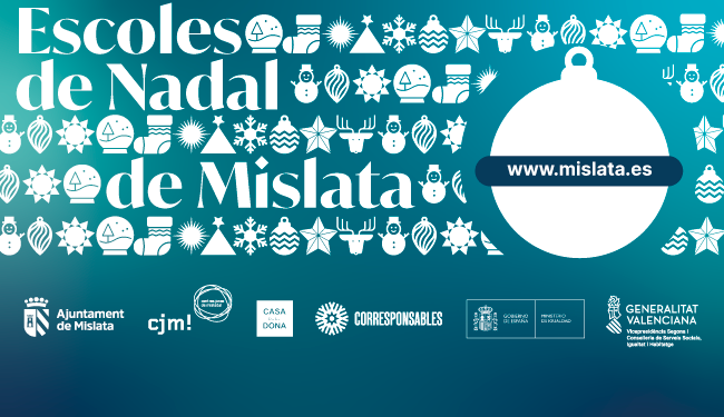 Banner. Escoles de Nadal 2023
