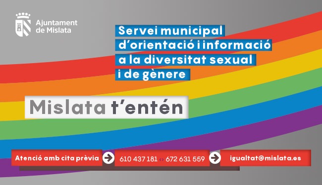 Banner. Mislata T'Entén. Políticas de Diversidad e Igualdad