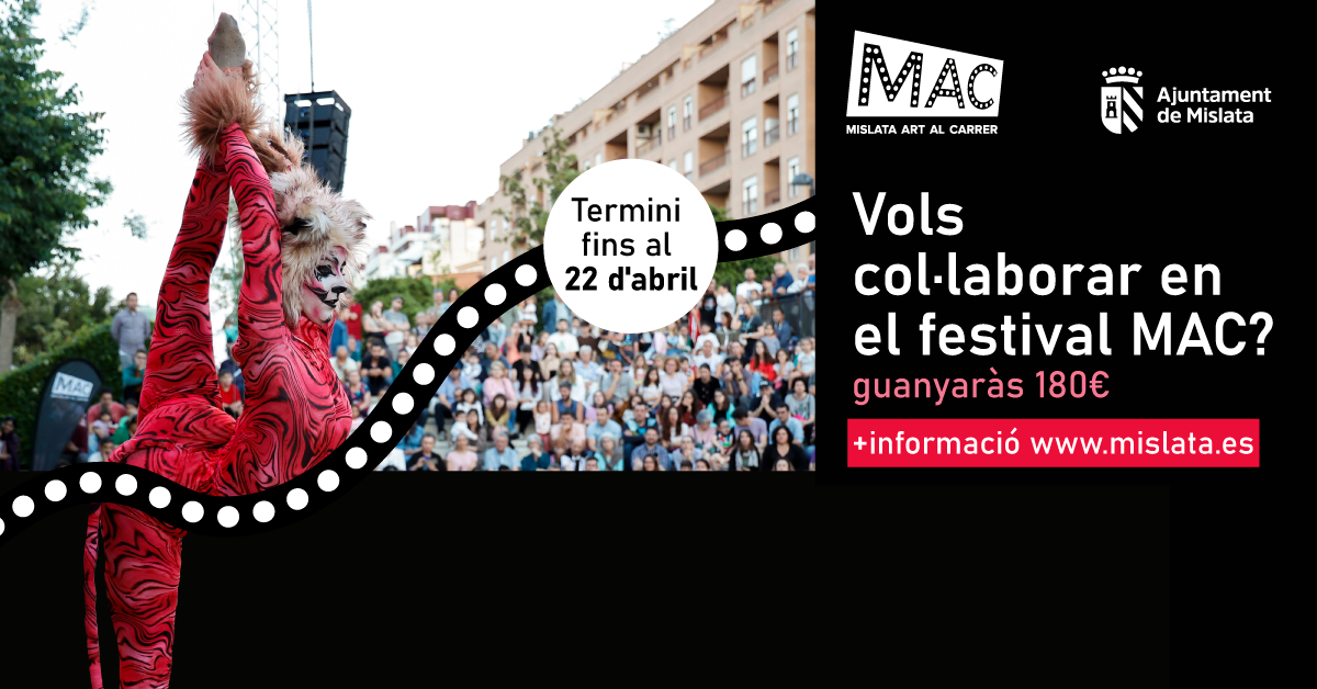 Banner. Premis de dinamització i promoció del Festival MAC 2024