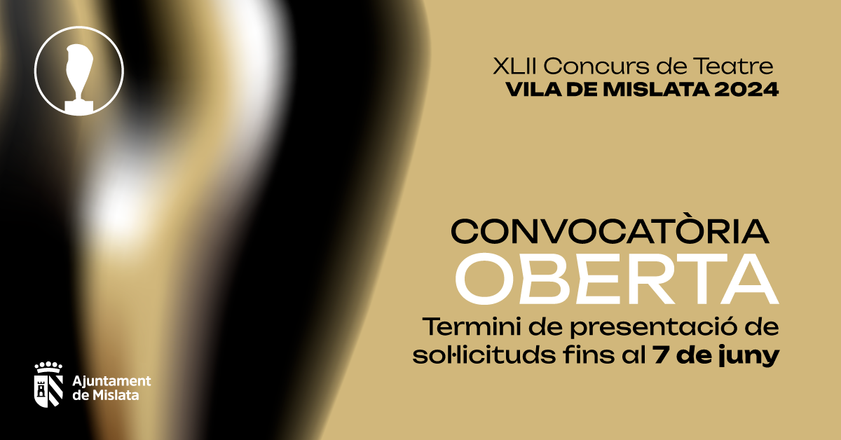 Banner. XLII Concurs de Teatre Vila de Mislata 2024