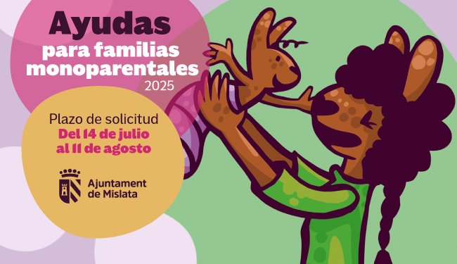 Slide. Ayudas para familias monoparentales y en situación de monoparentalidad para el ejercicio de 2025