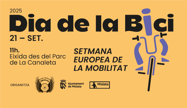Slide. Día de la Bici 2025. Semana Europea de la movilidad
