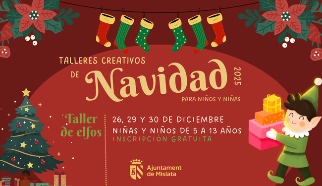 Slide. Talleres creativos de navidad 2025