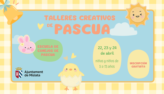Banner. Talleres Creativos de Pascua 2025