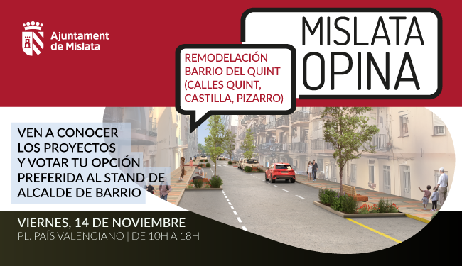 Slide. Mislata Opina 2025: Remodelación Barrio del Quint