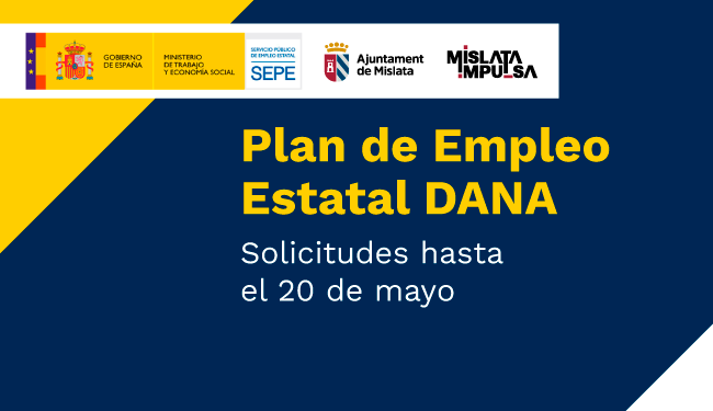 Slide. Plan de Empleo Estatal DANA