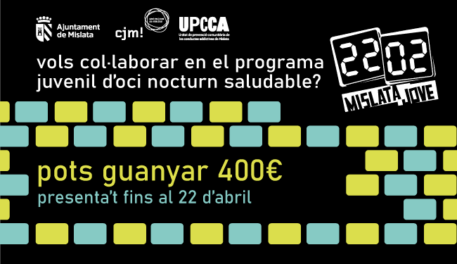 Slide. Premios de dinamización del programa juvenil “Ocio nocturno saludable en Mislata” 2025