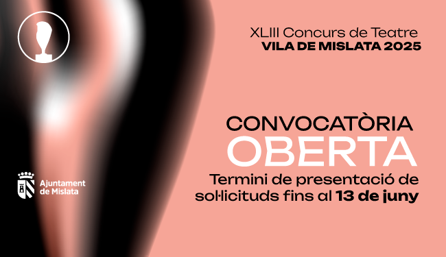 Slide. XLIII Concurs de Teatre “Vila de Mislata” 2025