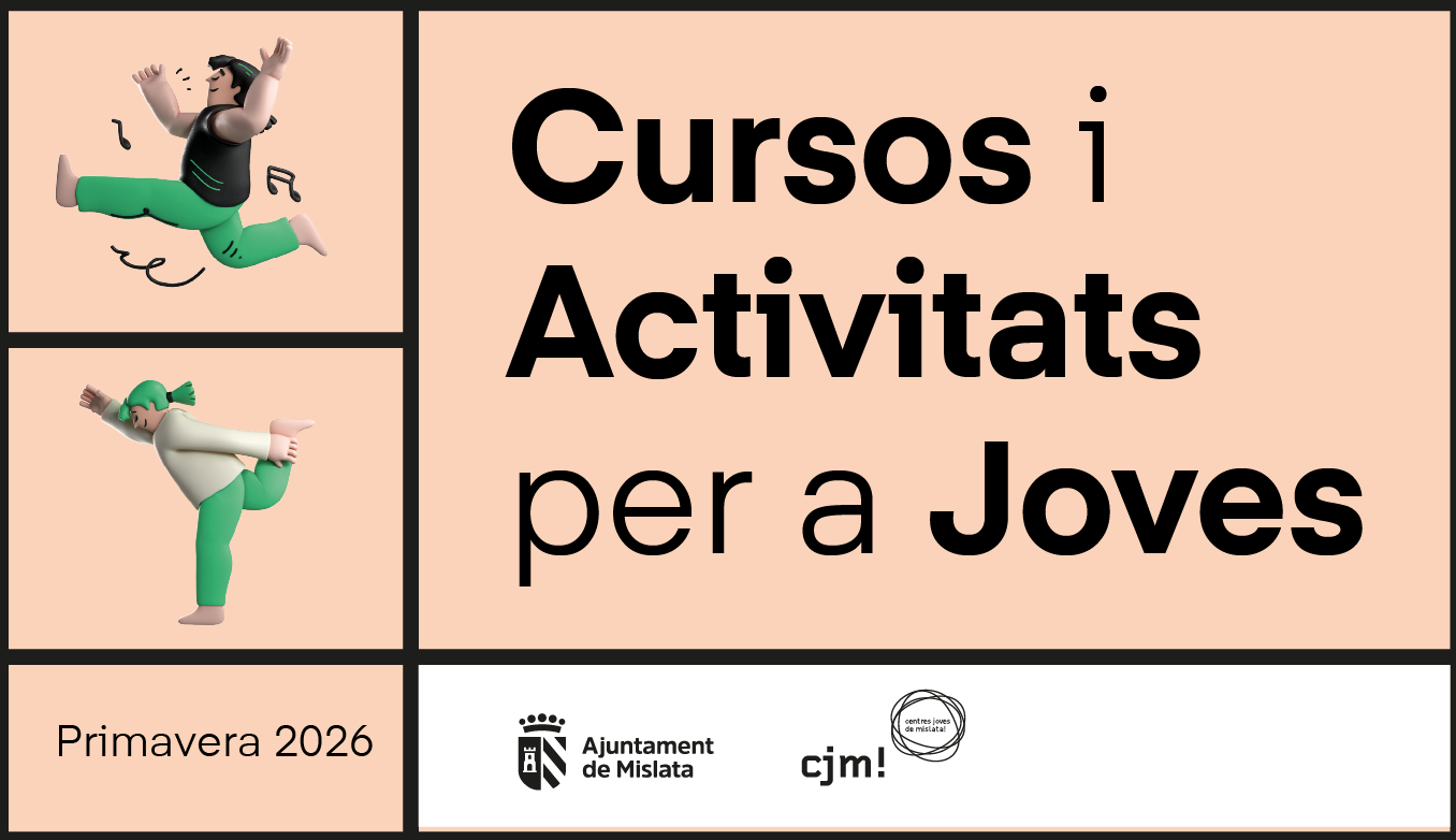 Slide. Cursos y actividades para jóvenes - Primavera 2026