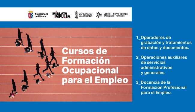 Slide. Cursos de formación ocupacional para el empleo 2026
