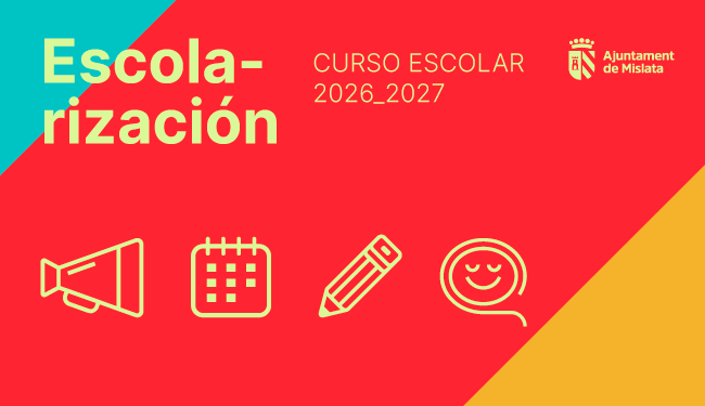 Slide. Calendario de puertas abiertas en los centros educativos de Mislata 2026