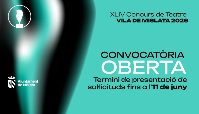 Slide. XLIV Concurs de Teatre “Vila de Mislata” 2026